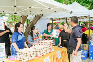 มรภ.เทพสตรี ร่วมพิธีเปิดงานตลาดนัดเกษตรกรสัญจร (Farmer Market) จ.ลพบุรี ครั้งที่ 2