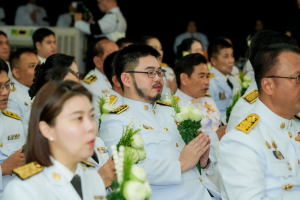 มรภ.เทพสตรี ร่วมพิธีเชิญพุ่มดอกบัวประดิษฐ์ไปถวายสักการะพระศรีมหาโพธิทศมราชบพิตรประจำจังหวัดลพบุรี และร่วมพิธีเดินประทักษิณรอบพระศรีมหาโพธิทศมราชบพิตร เนื่องในวันวิสาขบูชา ประจำปีพุทธศักราช 2569