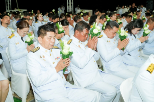 มรภ.เทพสตรี ร่วมพิธีเชิญพุ่มดอกบัวประดิษฐ์ไปถวายสักการะพระศรีมหาโพธิทศมราชบพิตรประจำจังหวัดลพบุรี และร่วมพิธีเดินประทักษิณรอบพระศรีมหาโพธิทศมราชบพิตร เนื่องในวันวิสาขบูชา ประจำปีพุทธศักราช 2569
