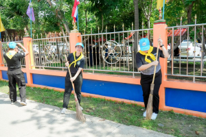 มรภ.เทพสตรี ร่วมกิจกรรมจิตอาสาพัฒนาเนื่องในโอกาสพระราชพิธีมหามงคลเฉลิมพระชนมพรรษา 4 รอบ สมเด็จพระนางเจ้าฯ พระบรมราชินี