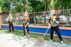 มรภ.เทพสตรี ร่วมกิจกรรมจิตอาสาพัฒนาเนื่องในโอกาสพระราชพิธีมหามงคลเฉลิมพระชนมพรรษา 4 รอบ สมเด็จพระนางเจ้าฯ พระบรมราชินี