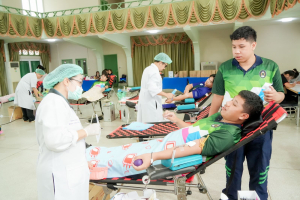 มรภ.เทพสตรี ร่วมกับ ภาคบริการโลหิตแห่งชาติที่ 2 จัดกิจกรรมบริจาคโลหิต ถวายเป็นพระราชกุศลแด่ สมเด็จพระนางเจ้าฯ พระบรมราชินี