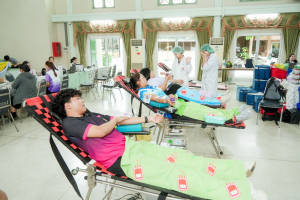 มรภ.เทพสตรี ร่วมกับ ภาคบริการโลหิตแห่งชาติที่ 2 จัดกิจกรรมบริจาคโลหิต ถวายเป็นพระราชกุศลแด่ สมเด็จพระนางเจ้าฯ พระบรมราชินี
