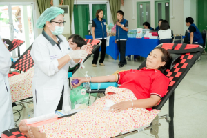 มรภ.เทพสตรี ร่วมกับ ภาคบริการโลหิตแห่งชาติที่ 2 จัดกิจกรรมบริจาคโลหิต ถวายเป็นพระราชกุศลแด่ สมเด็จพระนางเจ้าฯ พระบรมราชินี