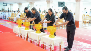 มรภ.เทพสตรี ร่วมพิธีถวายน้ำสรงพระศพเบื้องหน้าพระรูป สมเด็จพระเจ้าลูกเธอ เจ้าฟ้าพัชรกิติยาภาฯ น้อมรำลึกในพระกรุณาธิคุณ