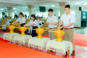 มรภ.เทพสตรี ร่วมพิธีถวายน้ำสรงพระศพเบื้องหน้าพระรูป สมเด็จพระเจ้าลูกเธอ เจ้าฟ้าพัชรกิติยาภาฯ น้อมรำลึกในพระกรุณาธิคุณ