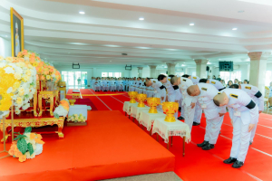มรภ.เทพสตรี ร่วมพิธีถวายน้ำสรงพระศพเบื้องหน้าพระรูป สมเด็จพระเจ้าลูกเธอ เจ้าฟ้าพัชรกิติยาภาฯ น้อมรำลึกในพระกรุณาธิคุณ