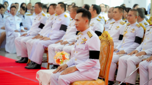 มรภ.เทพสตรี ร่วมพิธีถวายน้ำสรงพระศพเบื้องหน้าพระรูป สมเด็จพระเจ้าลูกเธอ เจ้าฟ้าพัชรกิติยาภาฯ น้อมรำลึกในพระกรุณาธิคุณ