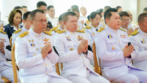 มรภ.เทพสตรี ร่วมพิธีถวายน้ำสรงพระศพเบื้องหน้าพระรูป สมเด็จพระเจ้าลูกเธอ เจ้าฟ้าพัชรกิติยาภาฯ น้อมรำลึกในพระกรุณาธิคุณ