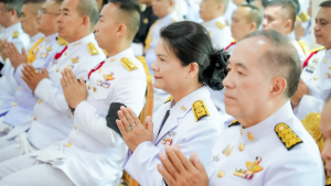 มรภ.เทพสตรี ร่วมพิธีถวายน้ำสรงพระศพเบื้องหน้าพระรูป สมเด็จพระเจ้าลูกเธอ เจ้าฟ้าพัชรกิติยาภาฯ น้อมรำลึกในพระกรุณาธิคุณ
