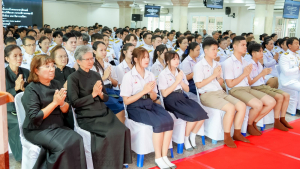 มรภ.เทพสตรี ร่วมพิธีถวายน้ำสรงพระศพเบื้องหน้าพระรูป สมเด็จพระเจ้าลูกเธอ เจ้าฟ้าพัชรกิติยาภาฯ น้อมรำลึกในพระกรุณาธิคุณ