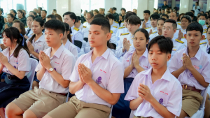 มรภ.เทพสตรี ร่วมพิธีถวายน้ำสรงพระศพเบื้องหน้าพระรูป สมเด็จพระเจ้าลูกเธอ เจ้าฟ้าพัชรกิติยาภาฯ น้อมรำลึกในพระกรุณาธิคุณ
