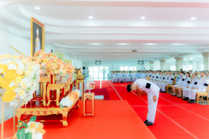 มรภ.เทพสตรี ร่วมพิธีถวายน้ำสรงพระศพเบื้องหน้าพระรูป สมเด็จพระเจ้าลูกเธอ เจ้าฟ้าพัชรกิติยาภาฯ น้อมรำลึกในพระกรุณาธิคุณ