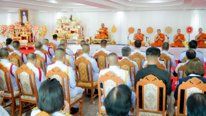 มรภ.เทพสตรี ร่วมพิธีถวายน้ำสรงพระศพเบื้องหน้าพระรูป สมเด็จพระเจ้าลูกเธอ เจ้าฟ้าพัชรกิติยาภาฯ น้อมรำลึกในพระกรุณาธิคุณ