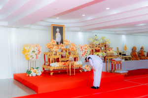 มรภ.เทพสตรี ร่วมพิธีถวายน้ำสรงพระศพเบื้องหน้าพระรูป สมเด็จพระเจ้าลูกเธอ เจ้าฟ้าพัชรกิติยาภาฯ น้อมรำลึกในพระกรุณาธิคุณ