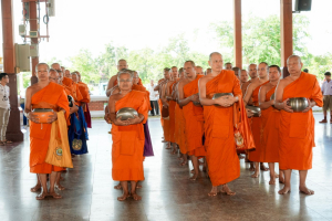 มรภ.เทพสตรี ร่วมพิธีทำบุญตักบาตรและพิธีบำเพ็ญกุศลทักษิณานุประทาน อุทิศถวายแด่ สมเด็จพระเจ้าลูกเธอ เจ้าฟ้าพัชรกิติยาภาฯ ครบสัตตมวาร (7 วัน)