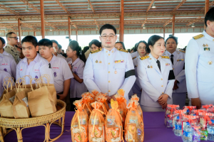 มรภ.เทพสตรี ร่วมพิธีทำบุญตักบาตรและพิธีบำเพ็ญกุศลทักษิณานุประทาน อุทิศถวายแด่ สมเด็จพระเจ้าลูกเธอ เจ้าฟ้าพัชรกิติยาภาฯ ครบสัตตมวาร (7 วัน)