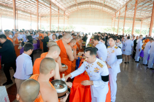 มรภ.เทพสตรี ร่วมพิธีทำบุญตักบาตรและพิธีบำเพ็ญกุศลทักษิณานุประทาน อุทิศถวายแด่ สมเด็จพระเจ้าลูกเธอ เจ้าฟ้าพัชรกิติยาภาฯ ครบสัตตมวาร (7 วัน)