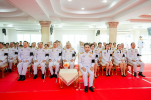 มรภ.เทพสตรี ร่วมพิธีทำบุญตักบาตรและพิธีบำเพ็ญกุศลทักษิณานุประทาน อุทิศถวายแด่ สมเด็จพระเจ้าลูกเธอ เจ้าฟ้าพัชรกิติยาภาฯ ครบสัตตมวาร (7 วัน)