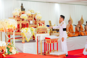 มรภ.เทพสตรี ร่วมพิธีทำบุญตักบาตรและพิธีบำเพ็ญกุศลทักษิณานุประทาน อุทิศถวายแด่ สมเด็จพระเจ้าลูกเธอ เจ้าฟ้าพัชรกิติยาภาฯ ครบสัตตมวาร (7 วัน)