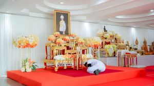 มรภ.เทพสตรี ร่วมพิธีทำบุญตักบาตรและพิธีบำเพ็ญกุศลทักษิณานุประทาน อุทิศถวายแด่ สมเด็จพระเจ้าลูกเธอ เจ้าฟ้าพัชรกิติยาภาฯ ครบสัตตมวาร (7 วัน)