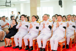 มรภ.เทพสตรี ร่วมพิธีทำบุญตักบาตรและพิธีบำเพ็ญกุศลทักษิณานุประทาน อุทิศถวายแด่ สมเด็จพระเจ้าลูกเธอ เจ้าฟ้าพัชรกิติยาภาฯ ครบสัตตมวาร (7 วัน)