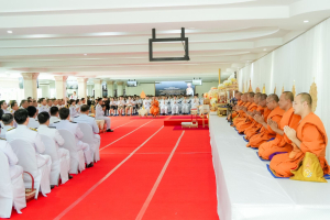 มรภ.เทพสตรี ร่วมพิธีทำบุญตักบาตรและพิธีบำเพ็ญกุศลทักษิณานุประทาน อุทิศถวายแด่ สมเด็จพระเจ้าลูกเธอ เจ้าฟ้าพัชรกิติยาภาฯ ครบสัตตมวาร (7 วัน)