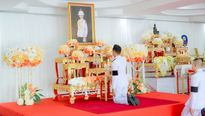 มรภ.เทพสตรี ร่วมพิธีทำบุญตักบาตรและพิธีบำเพ็ญกุศลทักษิณานุประทาน อุทิศถวายแด่ สมเด็จพระเจ้าลูกเธอ เจ้าฟ้าพัชรกิติยาภาฯ ครบสัตตมวาร (7 วัน)