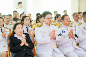 มรภ.เทพสตรี ร่วมพิธีทำบุญตักบาตรและพิธีบำเพ็ญกุศลทักษิณานุประทาน อุทิศถวายแด่ สมเด็จพระเจ้าลูกเธอ เจ้าฟ้าพัชรกิติยาภาฯ ครบสัตตมวาร (7 วัน)