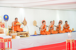 มรภ.เทพสตรี ร่วมพิธีทำบุญตักบาตรและพิธีบำเพ็ญกุศลทักษิณานุประทาน อุทิศถวายแด่ สมเด็จพระเจ้าลูกเธอ เจ้าฟ้าพัชรกิติยาภาฯ ครบสัตตมวาร (7 วัน)