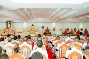 มรภ.เทพสตรี ร่วมพิธีทำบุญตักบาตรและพิธีบำเพ็ญกุศลทักษิณานุประทาน อุทิศถวายแด่ สมเด็จพระเจ้าลูกเธอ เจ้าฟ้าพัชรกิติยาภาฯ ครบสัตตมวาร (7 วัน)