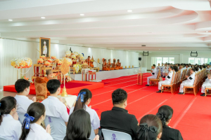 มรภ.เทพสตรี ร่วมพิธีทำบุญตักบาตรและพิธีบำเพ็ญกุศลทักษิณานุประทาน อุทิศถวายแด่ สมเด็จพระเจ้าลูกเธอ เจ้าฟ้าพัชรกิติยาภาฯ ครบสัตตมวาร (7 วัน)