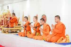 มรภ.เทพสตรี ร่วมพิธีทำบุญตักบาตรและพิธีบำเพ็ญกุศลทักษิณานุประทาน อุทิศถวายแด่ สมเด็จพระเจ้าลูกเธอ เจ้าฟ้าพัชรกิติยาภาฯ ครบสัตตมวาร (7 วัน)