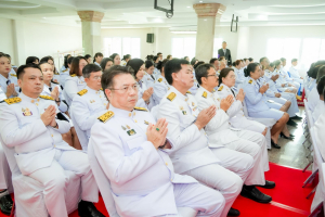 มรภ.เทพสตรี ร่วมพิธีทำบุญตักบาตรและพิธีบำเพ็ญกุศลทักษิณานุประทาน อุทิศถวายแด่ สมเด็จพระเจ้าลูกเธอ เจ้าฟ้าพัชรกิติยาภาฯ ครบสัตตมวาร (7 วัน)