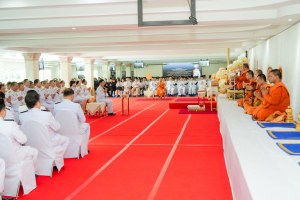 มรภ.เทพสตรี ร่วมพิธีทำบุญตักบาตรและพิธีบำเพ็ญกุศลทักษิณานุประทาน อุทิศถวายแด่ สมเด็จพระเจ้าลูกเธอ เจ้าฟ้าพัชรกิติยาภาฯ ครบสัตตมวาร (7 วัน)