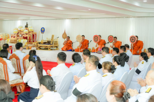 มรภ.เทพสตรี ร่วมพิธีทำบุญตักบาตรและพิธีบำเพ็ญกุศลทักษิณานุประทาน อุทิศถวายแด่ สมเด็จพระเจ้าลูกเธอ เจ้าฟ้าพัชรกิติยาภาฯ ครบสัตตมวาร (7 วัน)
