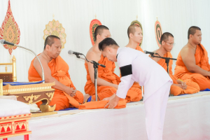 มรภ.เทพสตรี ร่วมพิธีทำบุญตักบาตรและพิธีบำเพ็ญกุศลทักษิณานุประทาน อุทิศถวายแด่ สมเด็จพระเจ้าลูกเธอ เจ้าฟ้าพัชรกิติยาภาฯ ครบสัตตมวาร (7 วัน)