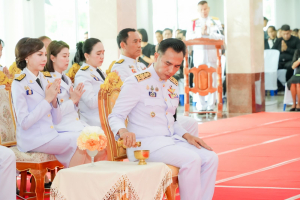 มรภ.เทพสตรี ร่วมพิธีทำบุญตักบาตรและพิธีบำเพ็ญกุศลทักษิณานุประทาน อุทิศถวายแด่ สมเด็จพระเจ้าลูกเธอ เจ้าฟ้าพัชรกิติยาภาฯ ครบสัตตมวาร (7 วัน)