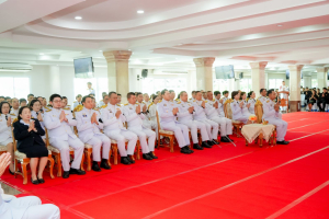 มรภ.เทพสตรี ร่วมพิธีทำบุญตักบาตรและพิธีบำเพ็ญกุศลทักษิณานุประทาน อุทิศถวายแด่ สมเด็จพระเจ้าลูกเธอ เจ้าฟ้าพัชรกิติยาภาฯ ครบสัตตมวาร (7 วัน)