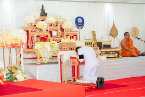 มรภ.เทพสตรี ร่วมพิธีทำบุญตักบาตรและพิธีบำเพ็ญกุศลทักษิณานุประทาน อุทิศถวายแด่ สมเด็จพระเจ้าลูกเธอ เจ้าฟ้าพัชรกิติยาภาฯ ครบสัตตมวาร (7 วัน)