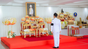 มรภ.เทพสตรี ร่วมพิธีทำบุญตักบาตรและพิธีบำเพ็ญกุศลทักษิณานุประทาน อุทิศถวายแด่ สมเด็จพระเจ้าลูกเธอ เจ้าฟ้าพัชรกิติยาภาฯ ครบสัตตมวาร (7 วัน)