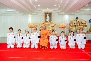มรภ.เทพสตรี ร่วมพิธีทำบุญตักบาตรและพิธีบำเพ็ญกุศลทักษิณานุประทาน อุทิศถวายแด่ สมเด็จพระเจ้าลูกเธอ เจ้าฟ้าพัชรกิติยาภาฯ ครบสัตตมวาร (7 วัน)