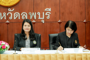 มรภ.เทพสตรี ลงนาม MOA ร่วมกับ ศาลจังหวัดลพบุรี ว่าด้วยการพัฒนาด้านกระบวนการยุติธรรม