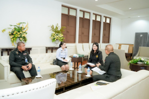 อธิการบดี มรภ.เทพสตรี ต้อนรับ ผอ.ศูนย์วิจัยและพัฒนาทหาร วท.กห. และคณะ ในโอกาสเข้าพบและประชาสัมพันธ์งาน Crimson Viper 2026