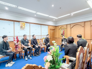 มรภ.เทพสตรี เข้าพบ ผวจ.ลพบุรี เชิญเป็นประธานเปิดงานท่องเที่ยวริมแม่น้ำลพบุรี และงานมหกรรมศิลปวัฒนธรรม