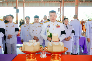มรภ.เทพสตรี ร่วมพิธีทำบุญตักบาตรและพิธีบำเพ็ญกุศล อุทิศถวายเป็นพระกุศลแด่ สมเด็จพระเจ้าลูกเธอ เจ้าฟ้าพัชรกิติยาภาฯ ในวาระครบ 15 วัน (ปัณรสมวาร)