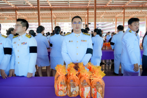 มรภ.เทพสตรี ร่วมพิธีทำบุญตักบาตรและพิธีบำเพ็ญกุศล อุทิศถวายเป็นพระกุศลแด่ สมเด็จพระเจ้าลูกเธอ เจ้าฟ้าพัชรกิติยาภาฯ ในวาระครบ 15 วัน (ปัณรสมวาร)
