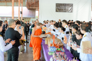 มรภ.เทพสตรี ร่วมพิธีทำบุญตักบาตรและพิธีบำเพ็ญกุศล อุทิศถวายเป็นพระกุศลแด่ สมเด็จพระเจ้าลูกเธอ เจ้าฟ้าพัชรกิติยาภาฯ ในวาระครบ 15 วัน (ปัณรสมวาร)
