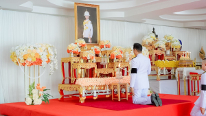 มรภ.เทพสตรี ร่วมพิธีทำบุญตักบาตรและพิธีบำเพ็ญกุศล อุทิศถวายเป็นพระกุศลแด่ สมเด็จพระเจ้าลูกเธอ เจ้าฟ้าพัชรกิติยาภาฯ ในวาระครบ 15 วัน (ปัณรสมวาร)