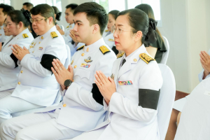 มรภ.เทพสตรี ร่วมพิธีทำบุญตักบาตรและพิธีบำเพ็ญกุศล อุทิศถวายเป็นพระกุศลแด่ สมเด็จพระเจ้าลูกเธอ เจ้าฟ้าพัชรกิติยาภาฯ ในวาระครบ 15 วัน (ปัณรสมวาร)